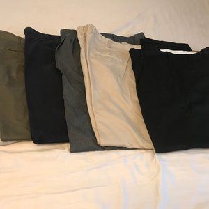 Six piece Mens Pants Bundle Casual & Dresss slacks 40X30 Wrangler, J Riggins,